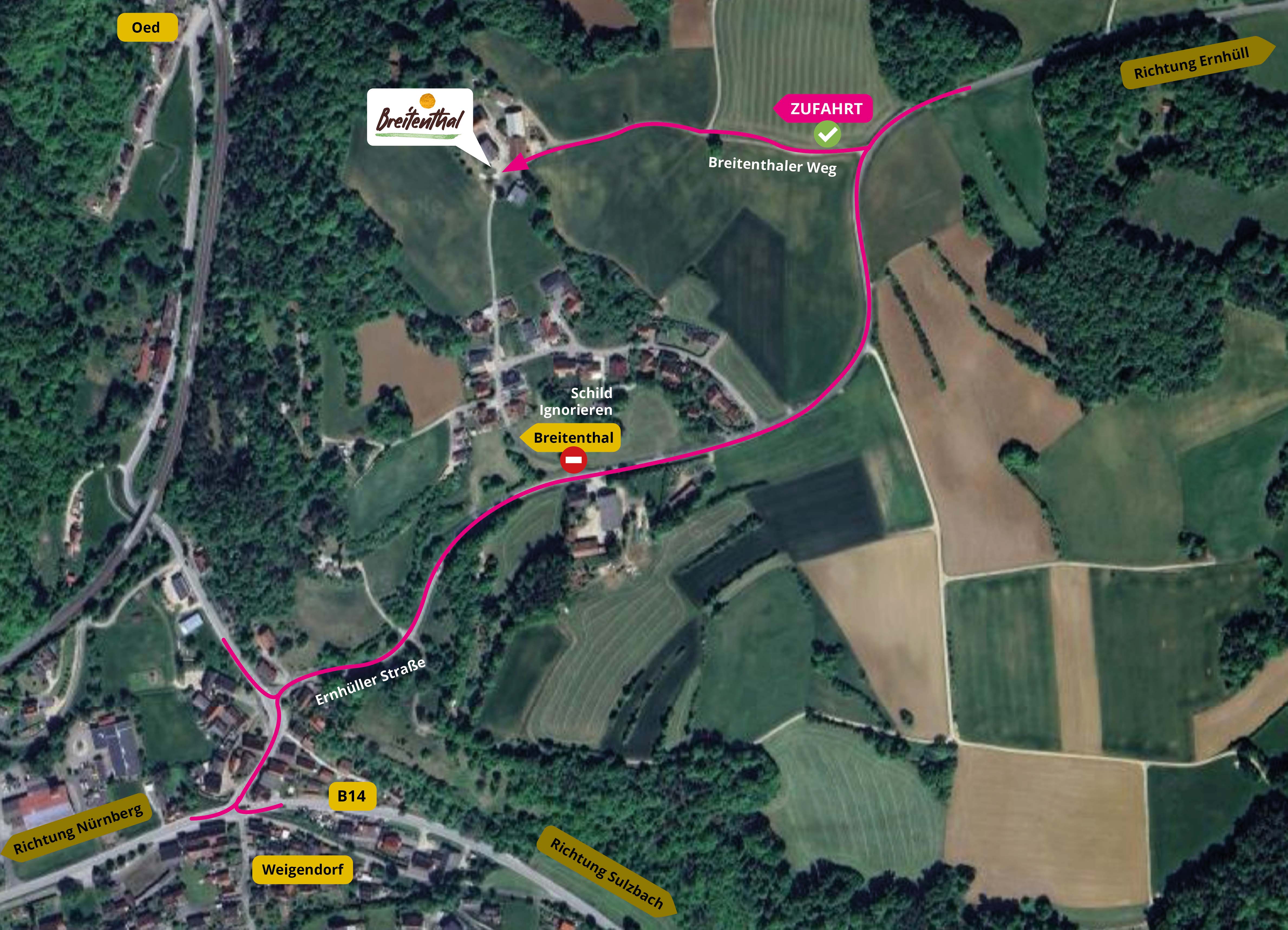 Camping Stellplatz Zufahrt