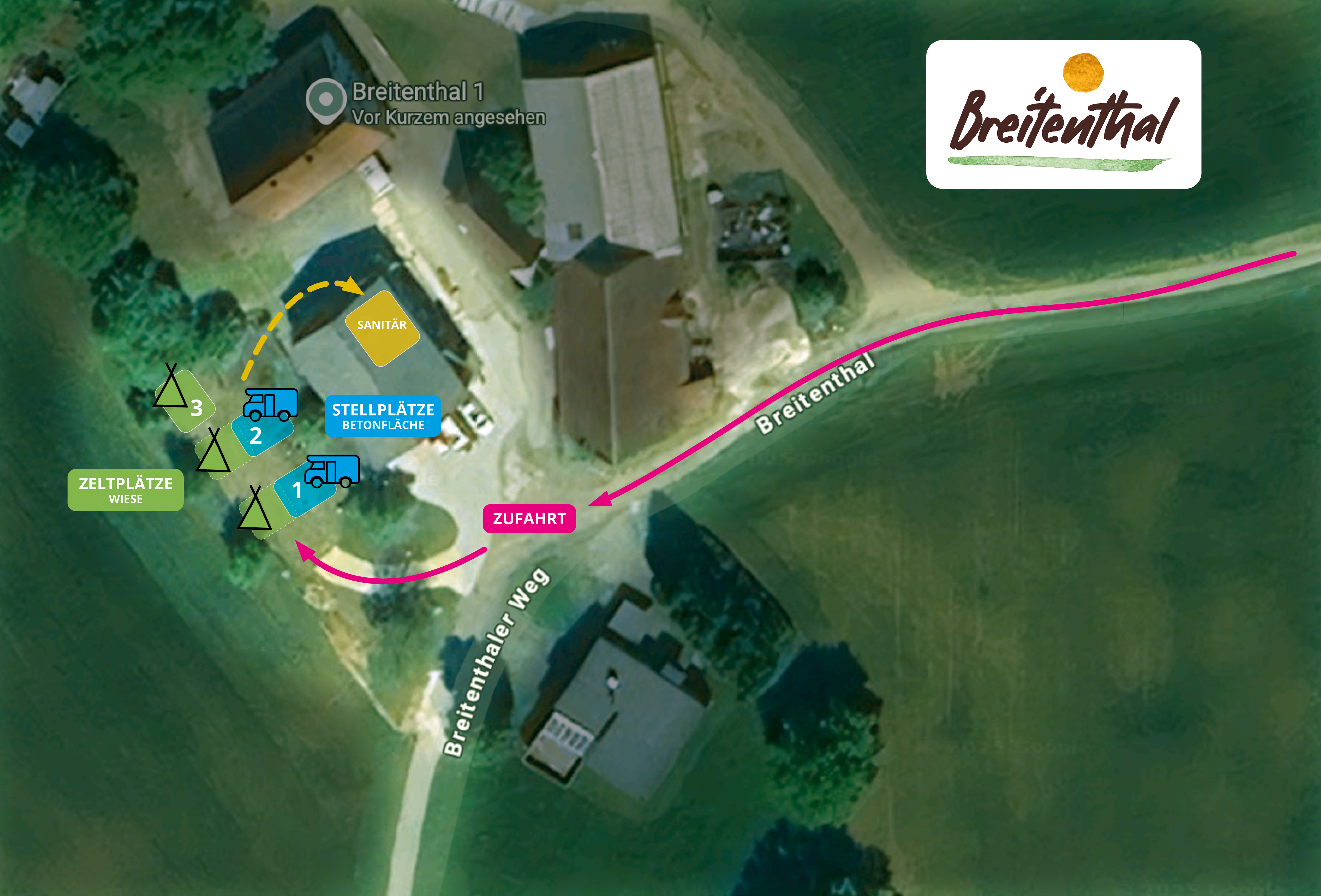 Camping Stellplatz Skizze